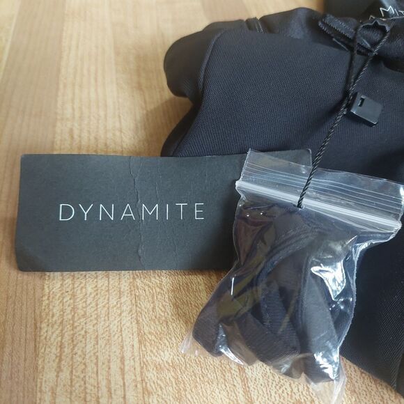 Womans Black Knot Front Romper Strapless Jet Black - Picture 14 of 14